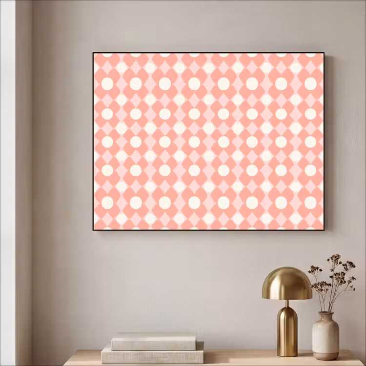 Art Frame - Koralle – Retro – Geometrisch – Muster — 4