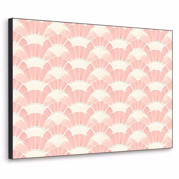 Art Frame - Rosa – Fächer – Mosaik – Muster — 1