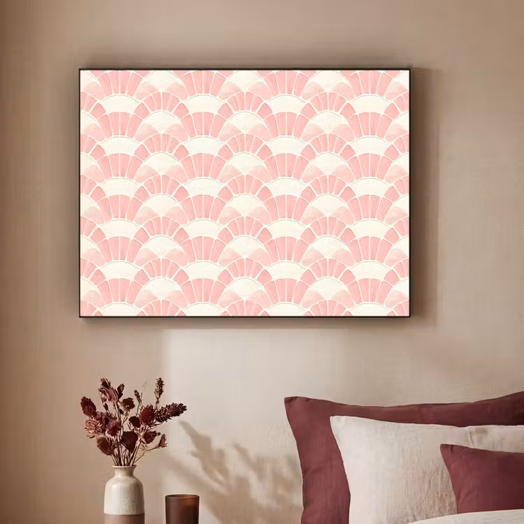 Art Frame - Rosa – Fächer – Mosaik – Muster — 2