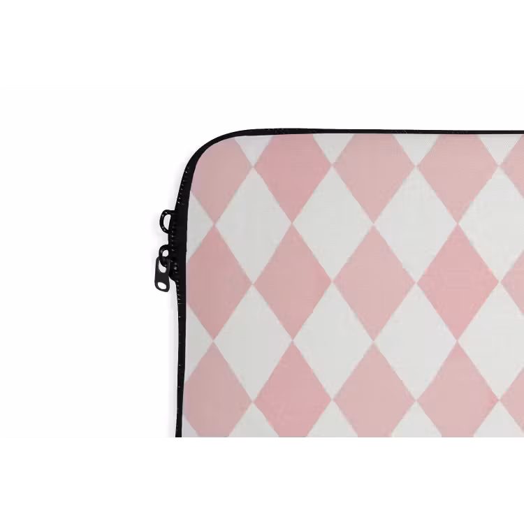 Laptop hülle - Hellrosa – Karos – Geometrisch – Muster — 5