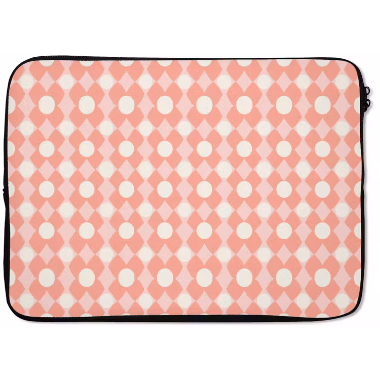 Laptop hülle - Koralle – Retro – Geometrisch – Muster — 1
