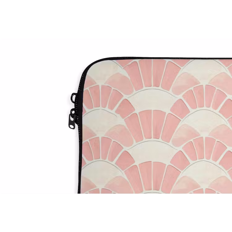 Laptop hülle - Rosa – Fächer – Mosaik – Muster — 5