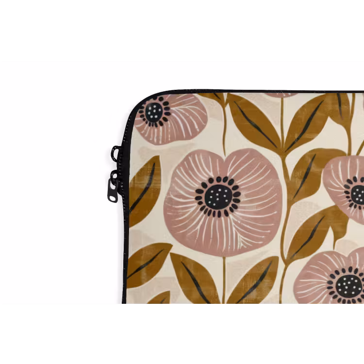 Laptop hülle - Staubrosa – Blumen – Grafisch – Muster — 5