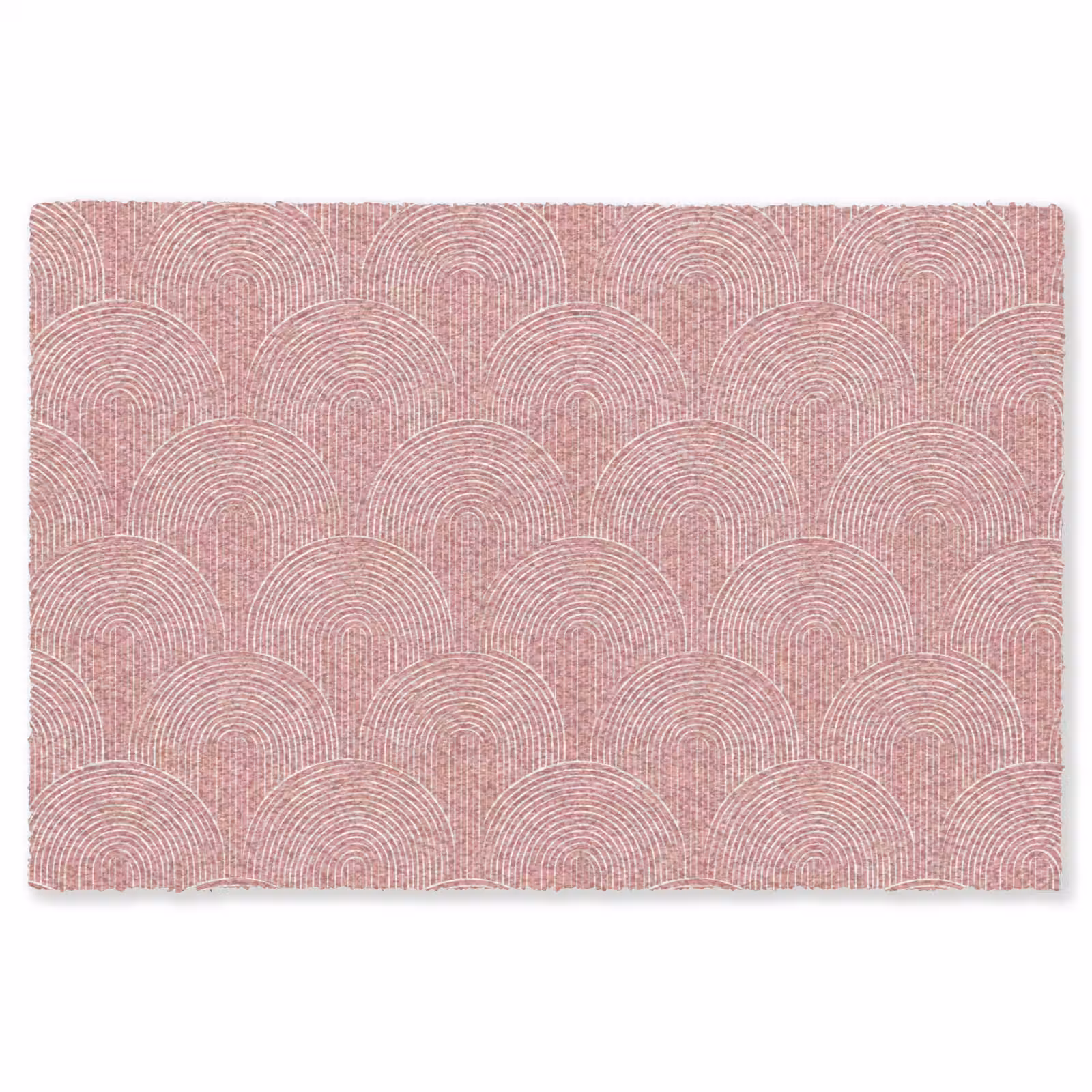 Teppich - Altrosa – Bögen – Deko – Linien — 1