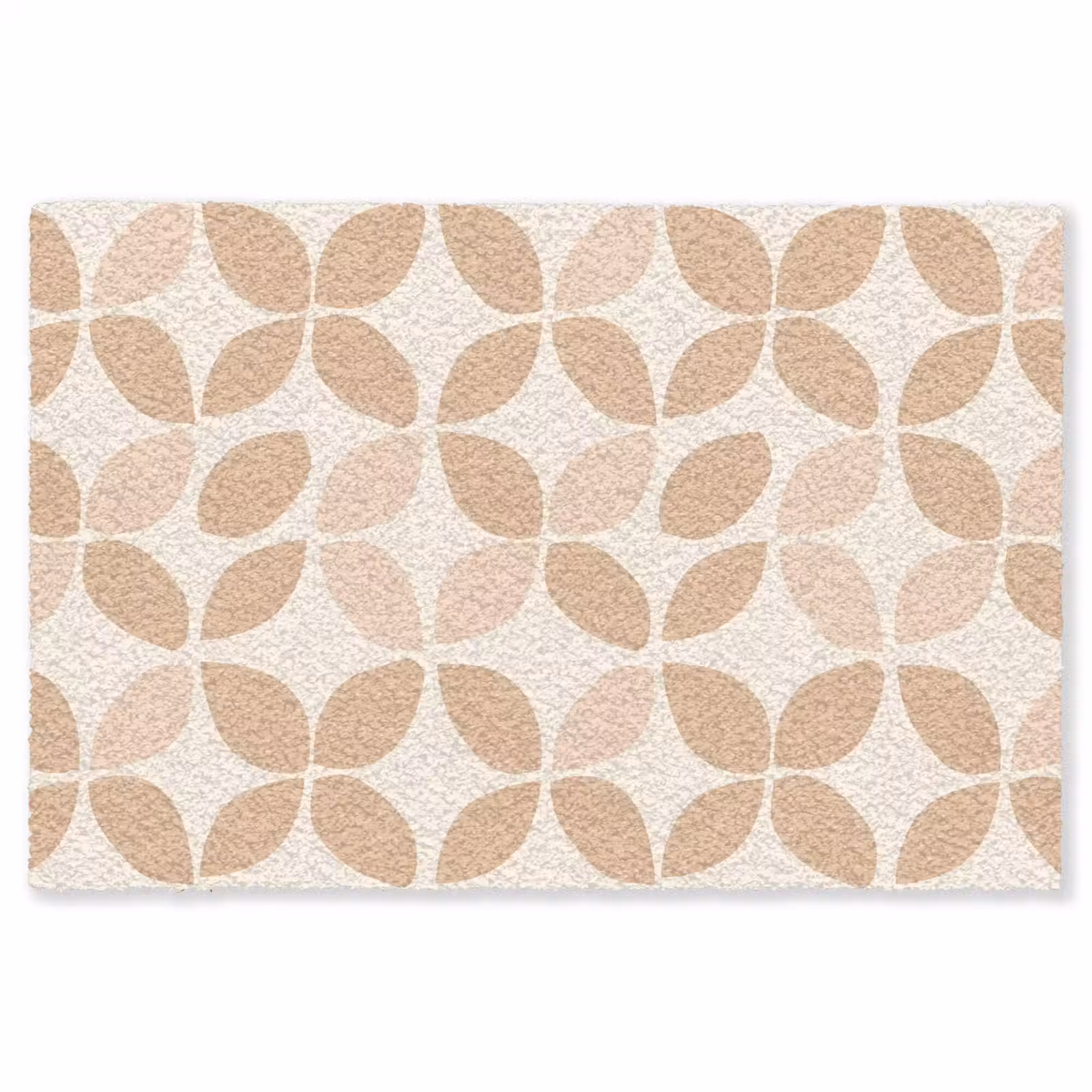 Teppich - Beige – Blätter – Minimalistisch – Muster — 1