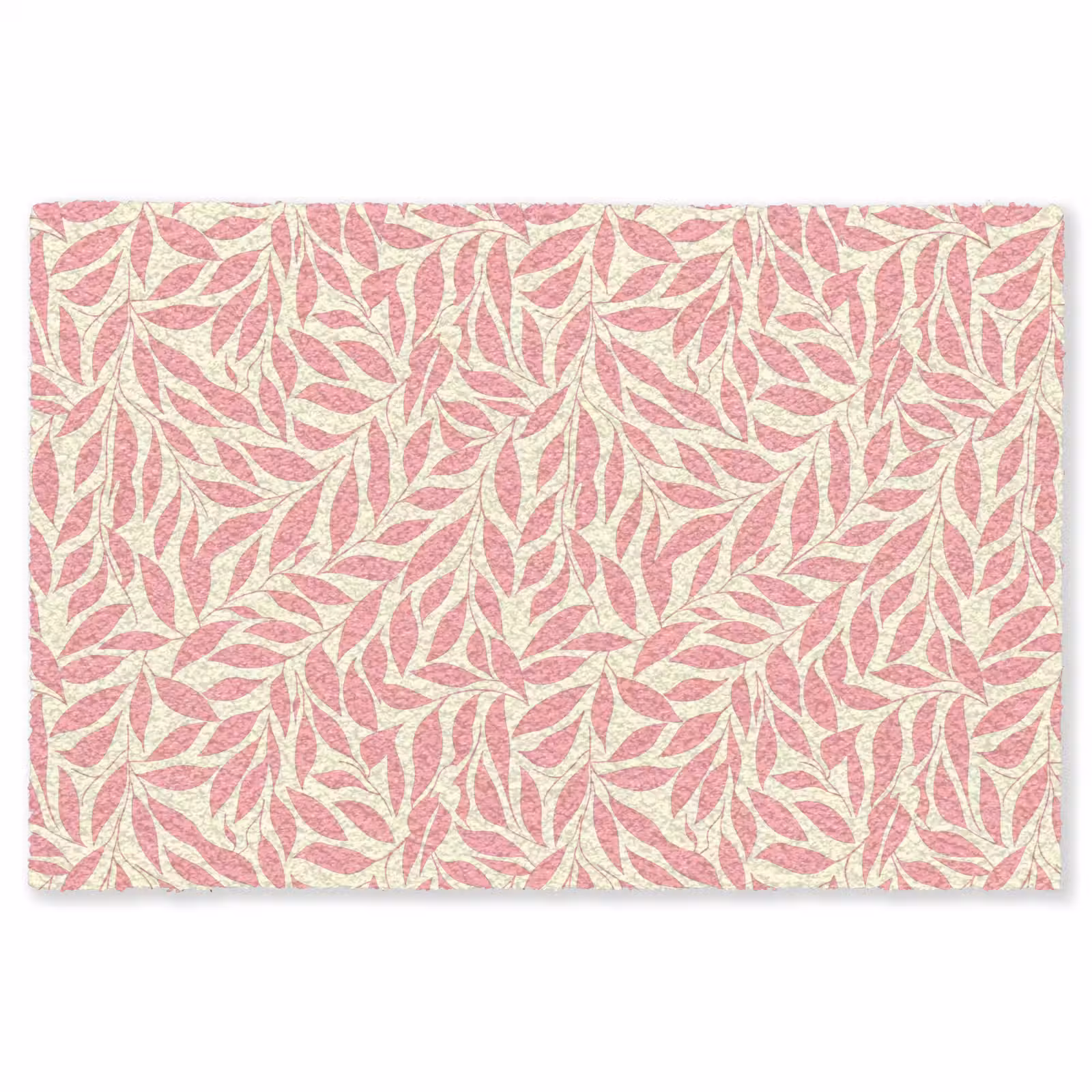 Teppich - Rosa – Blätter – Dynamisch – Muster — 1