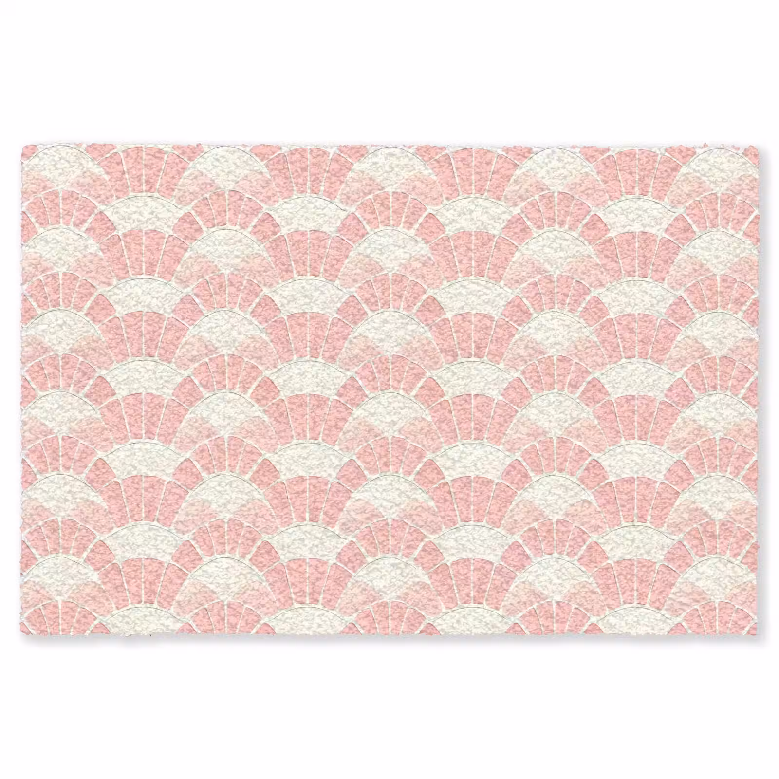 Teppich - Rosa – Fächer – Mosaik – Muster — 1