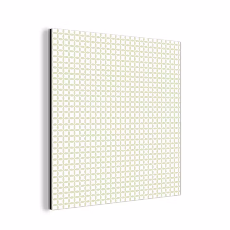 Alu-Dibond-Bild - Salbeigrün – Geometrisch – Kreise – Muster — 1