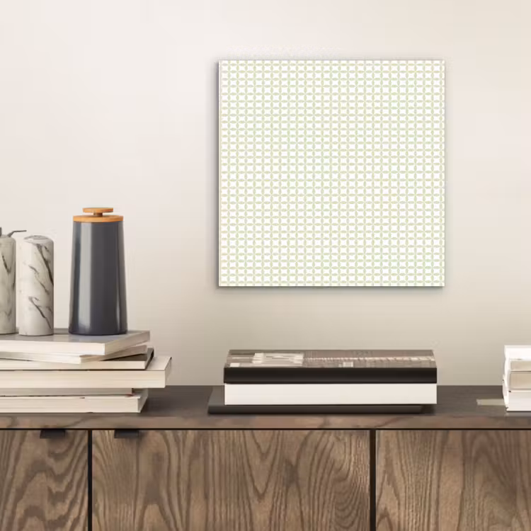 Alu-Dibond-Bild - Salbeigrün – Geometrisch – Kreise – Muster — 2