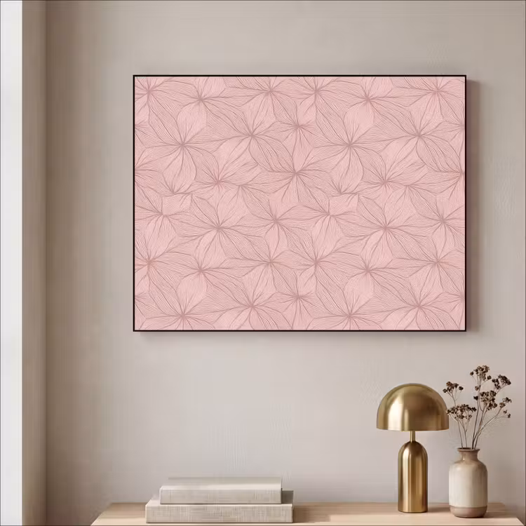 Art Frame - Blassrosa – Blumen – Relief – Textur — 4