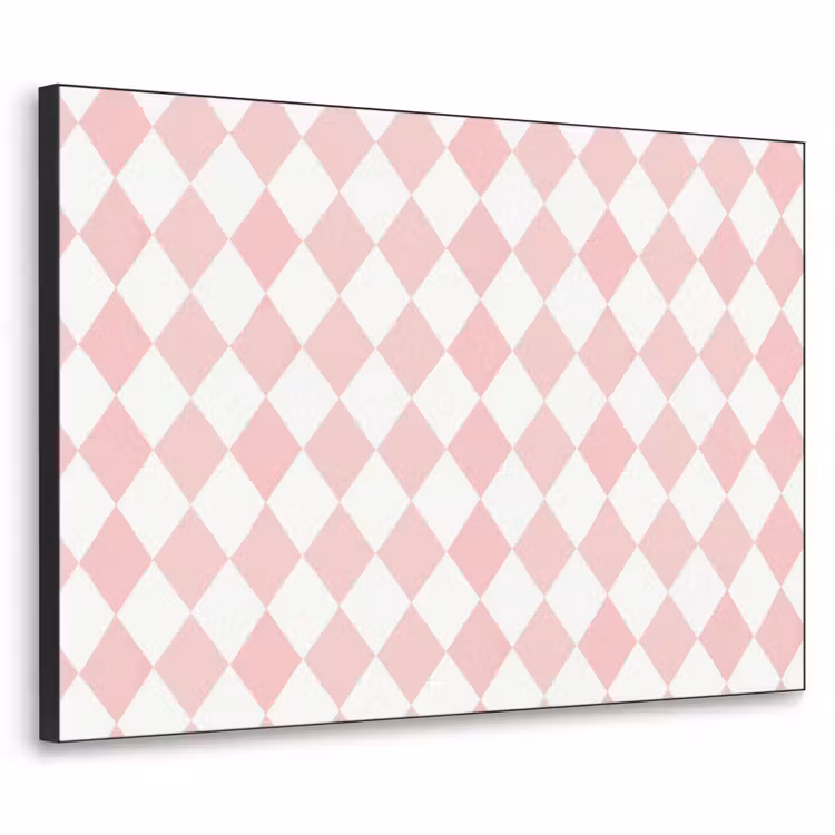 Art Frame - Hellrosa – Karos – Geometrisch – Muster — 1