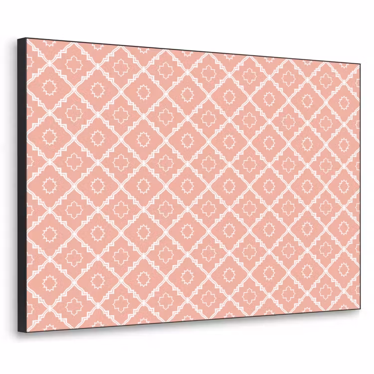 Art Frame - Lachsrosa – Geometrisch – Elegant – Muster — 1