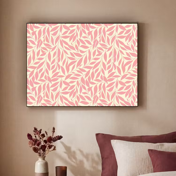 Art Frame - Rosa – Blätter – Dynamisch – Muster — 2