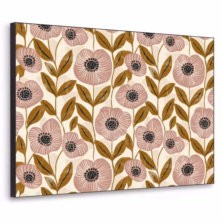 Art Frame - Staubrosa – Blumen – Grafisch – Muster — 1