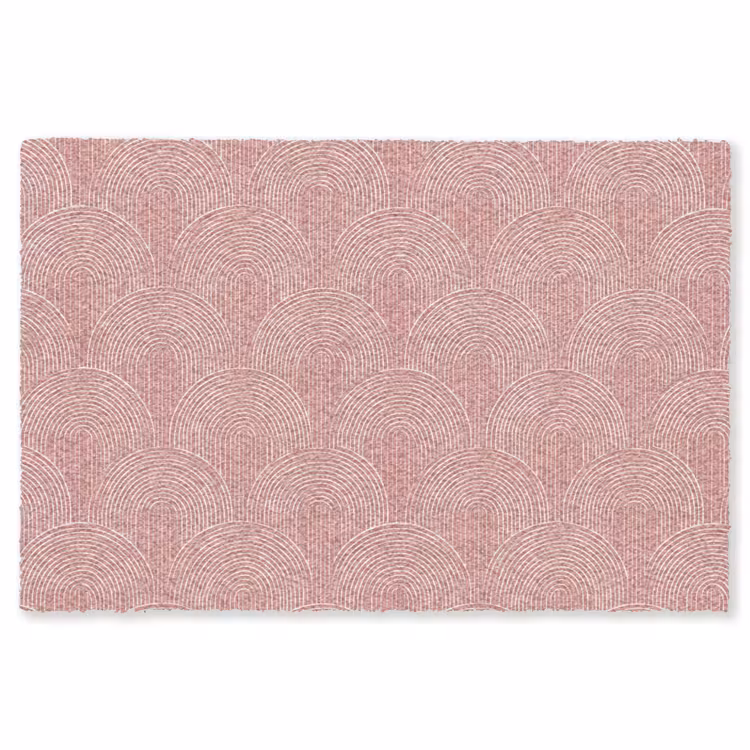 Teppich - Altrosa – Bögen – Deko – Linien — 1