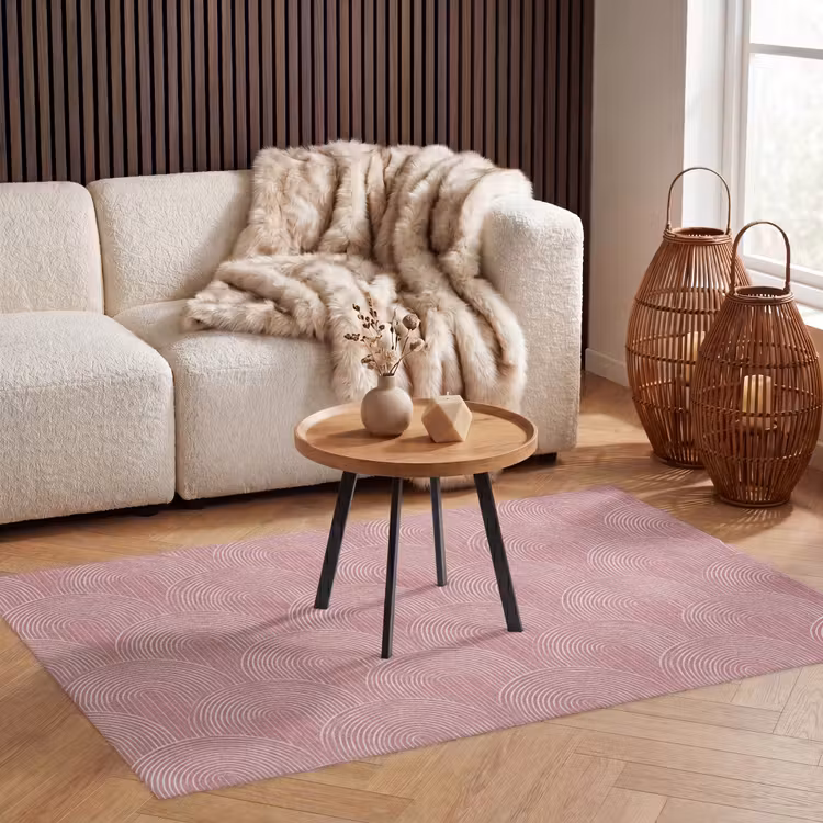 Teppich - Altrosa – Bögen – Deko – Linien — 3