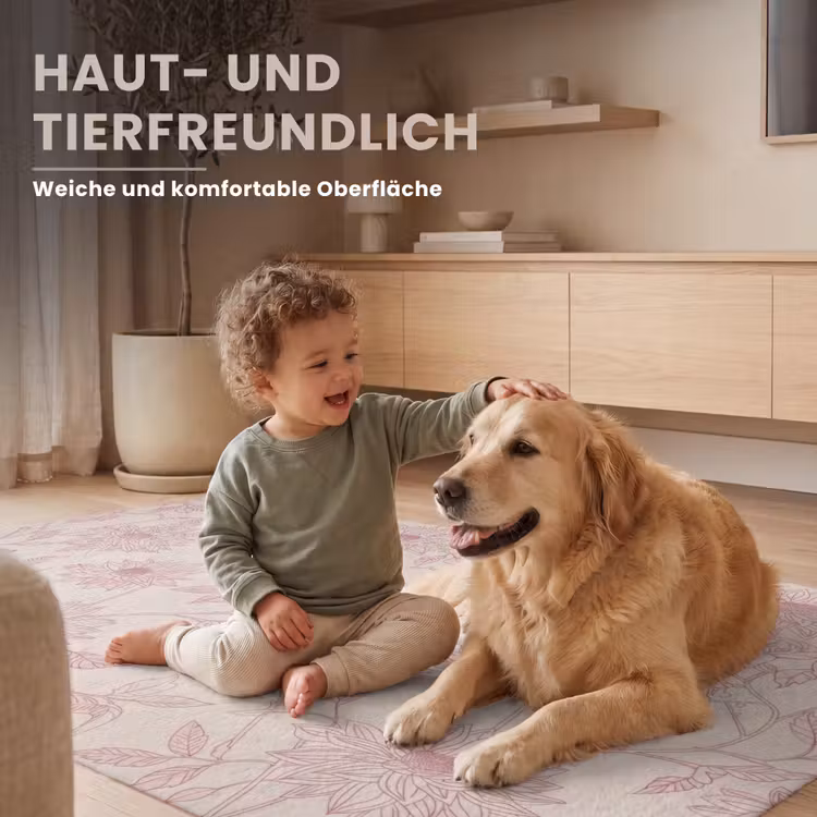 Teppich - Altrosa – Dahlien – Strichzeichnung – Schnittmuster — 6