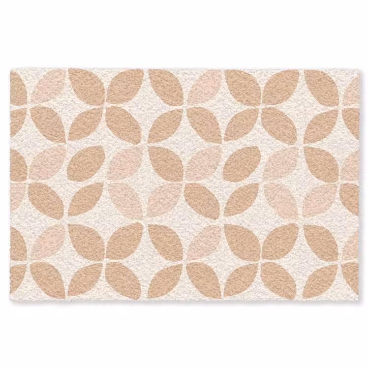 Teppich - Beige – Blätter – Minimalistisch – Muster — 1