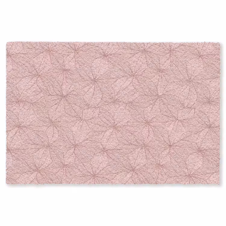 Teppich - Blassrosa – Blumen – Relief – Textur — 1