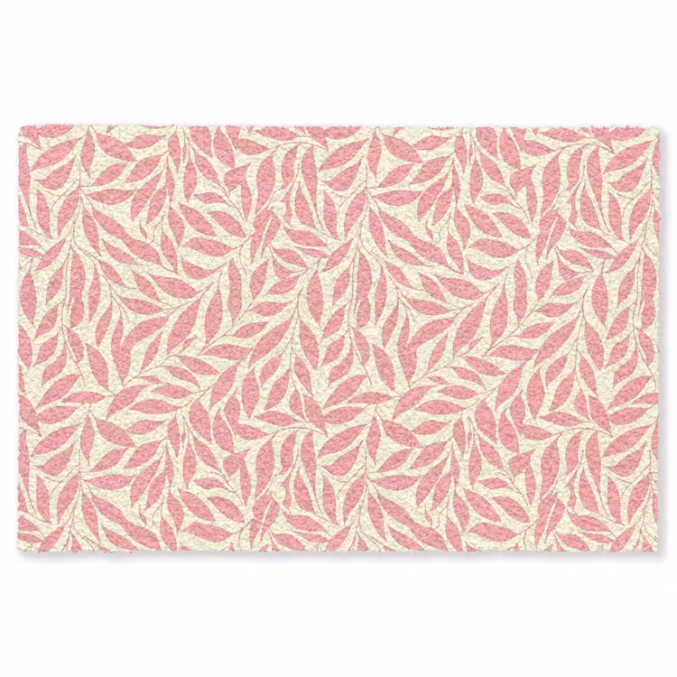 Teppich - Rosa – Blätter – Dynamisch – Muster — 1