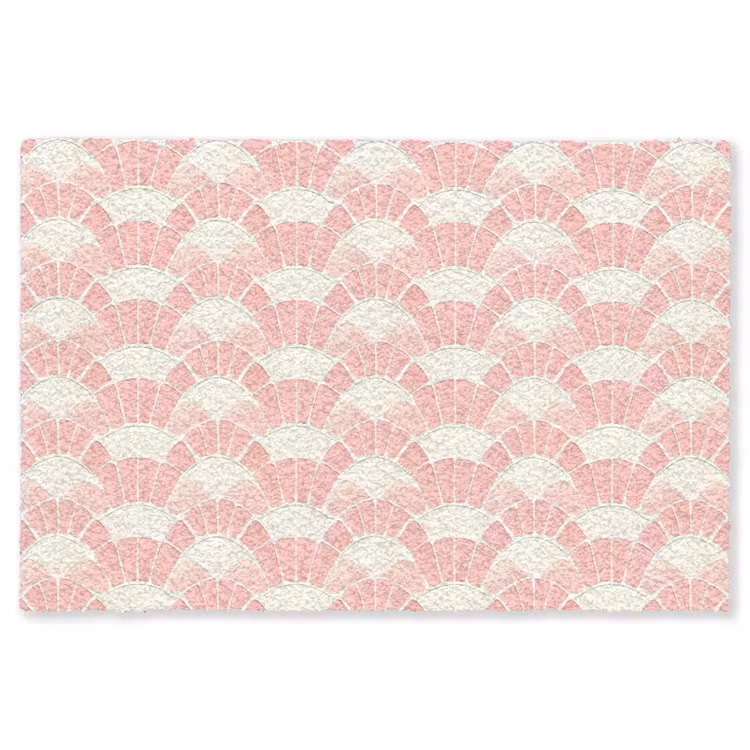 Teppich - Rosa – Fächer – Mosaik – Muster — 1