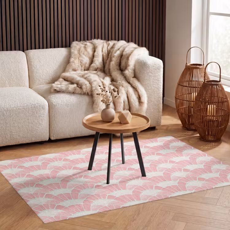 Teppich - Rosa – Fächer – Mosaik – Muster — 3