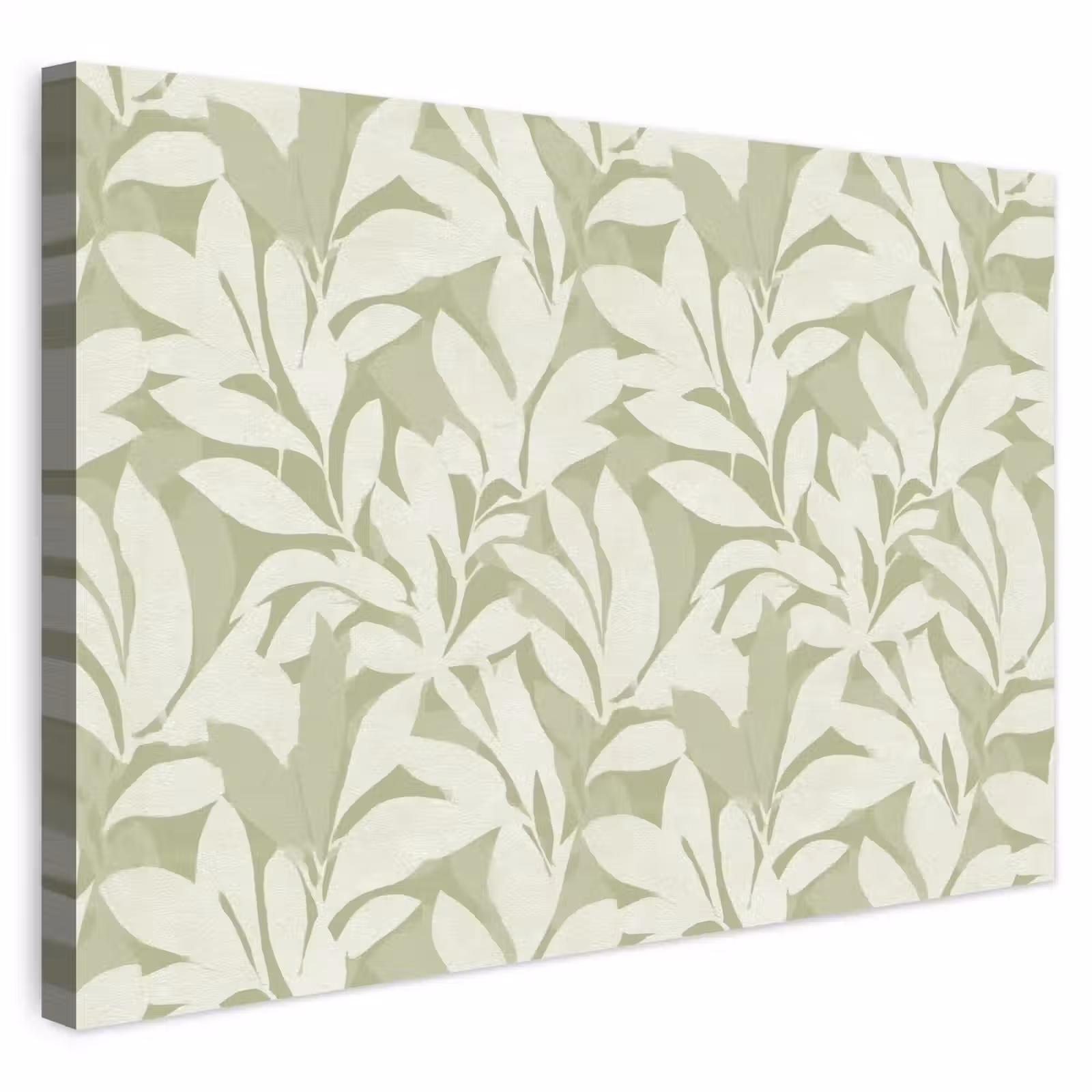 Outdoor Leinwand - Salbeigrün – Botanisch – Minimalistisch – Muster — 1