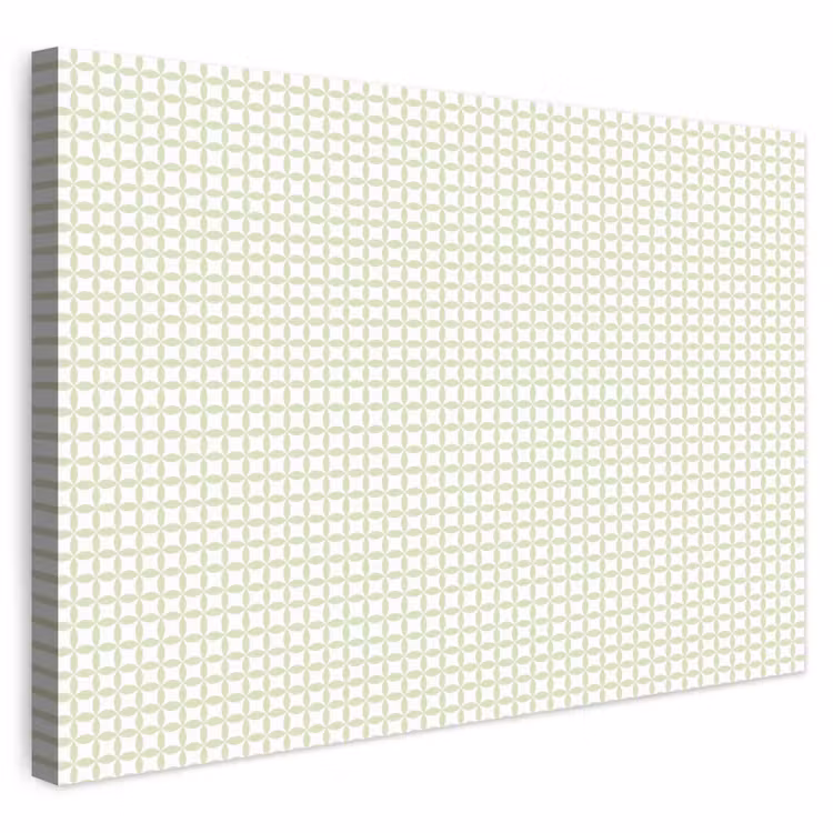 Outdoor Leinwand - Salbeigrün – Geometrisch – Kreise – Muster — 1