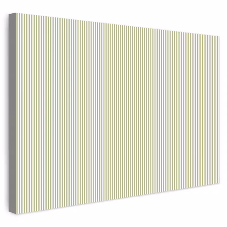 Outdoor Leinwand - Salbeigrün – Streifen – Minimalistisch – Muster — 1
