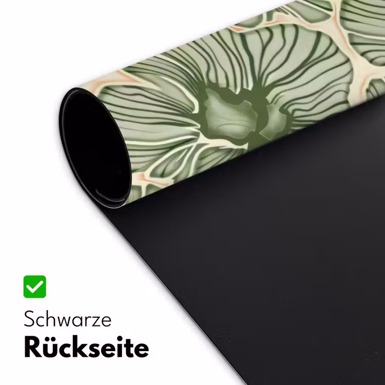 Schreibtischunterlage - Grün – Botanisch – Blumen – Organisch – Muster — 2