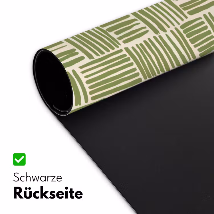 Schreibtischunterlage - Salbeigrün – Blöcke – Handgezeichnet – Muster — 2