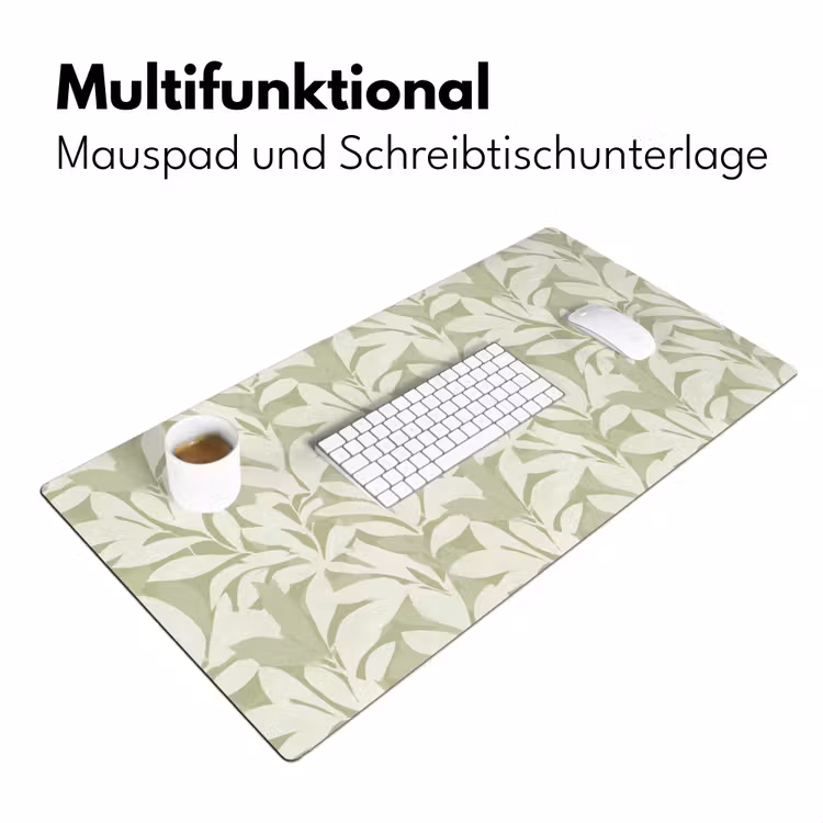 Schreibtischunterlage - Salbeigrün – Botanisch – Minimalistisch – Muster — 4