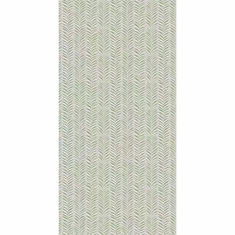 Tapete - Salbeigrün – Fischgrätmuster – Organisch – Pinselstriche – Muster — 2
