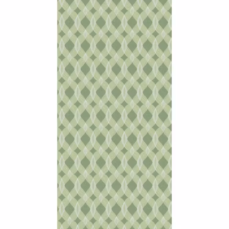 Tapete - Salbeigrün – Geometrisch – Organisch – Gitterwerk – Muster — 2