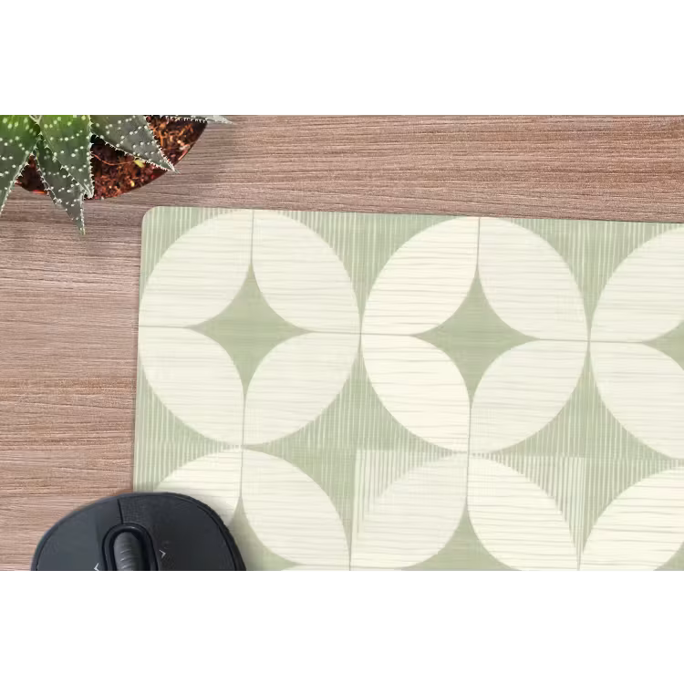 Mauspad - Salbeigrün – Geometrisch – Retro – Mid-Century – Muster — 4