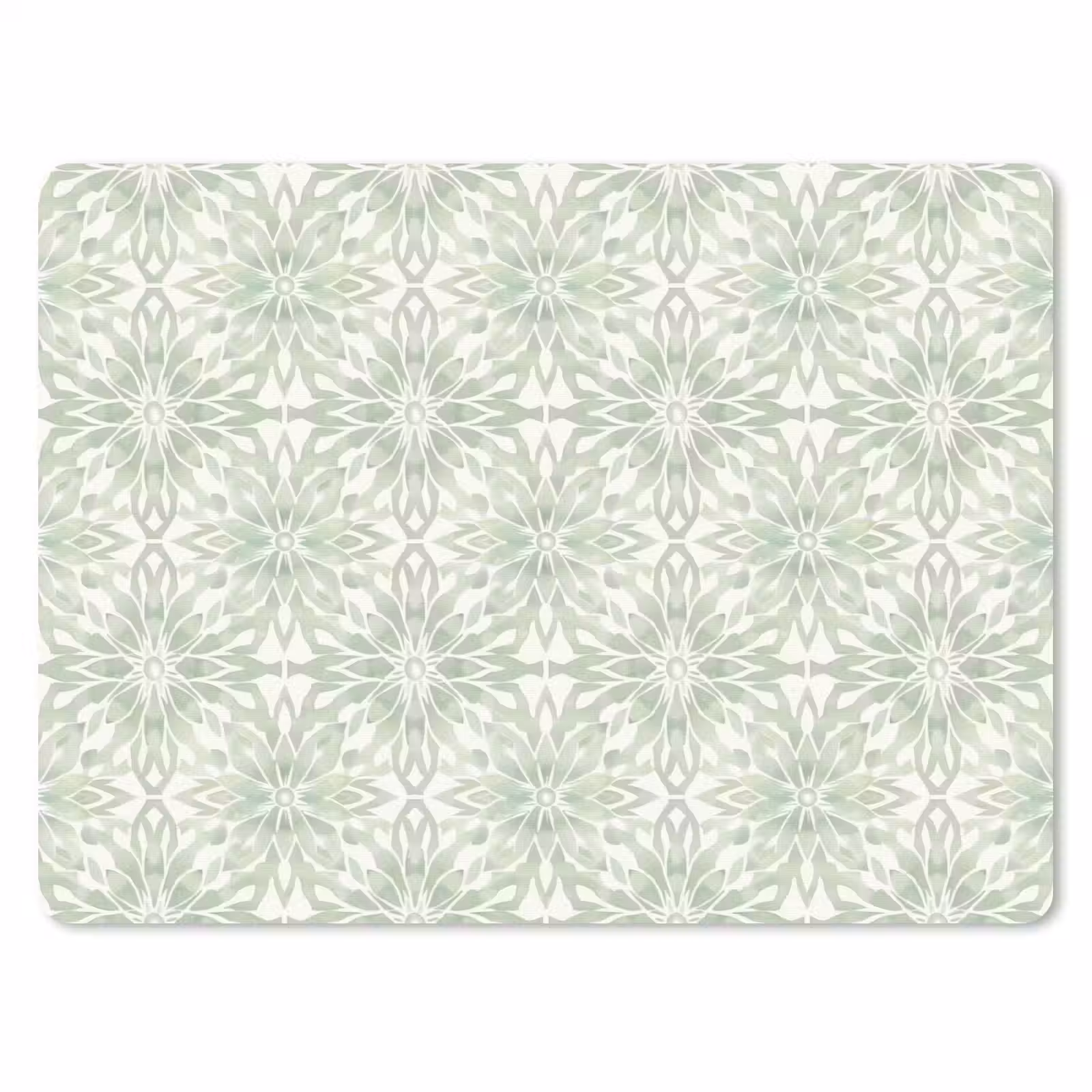 Mauspad - Salbeigrün – Symmetrisch – Mandala – Ornament – Muster — 1