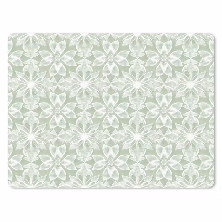 Mauspad - Salbeigrün – Symmetrisch – Mandala – Ornament – Muster — 1