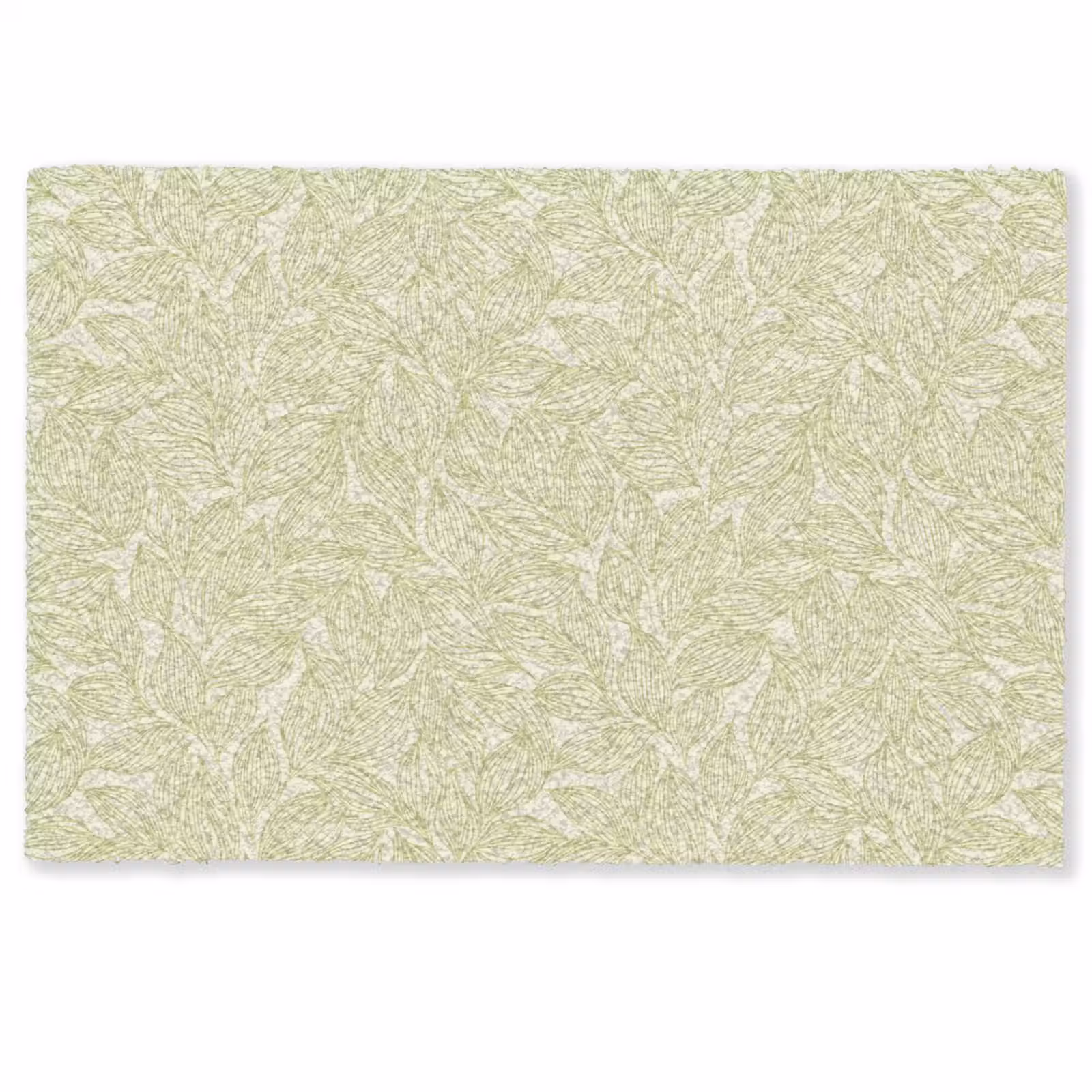 Fußmatte - Salbeigrün – Botanisch – Blätter – Handgezeichnet – Muster — 1