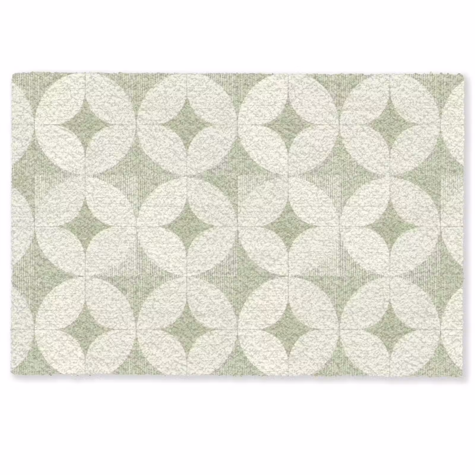 Fußmatte - Salbeigrün – Geometrisch – Retro – Mid-Century – Muster — 1