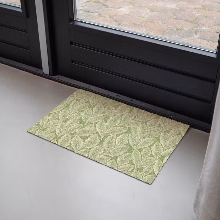 Fußmatte - Grün – Botanisch – Blätter – Vintage – Muster — 2