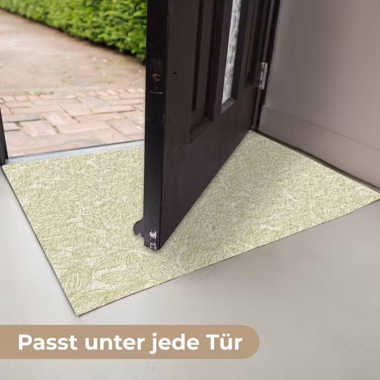 Fußmatte - Salbeigrün – Botanisch – Blätter – Handgezeichnet – Muster — 7