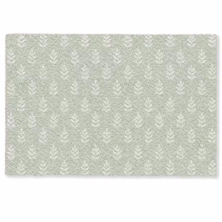 Fußmatte - Salbeigrün – Botanisch – Zweige – Minimalistisch – Muster — 1
