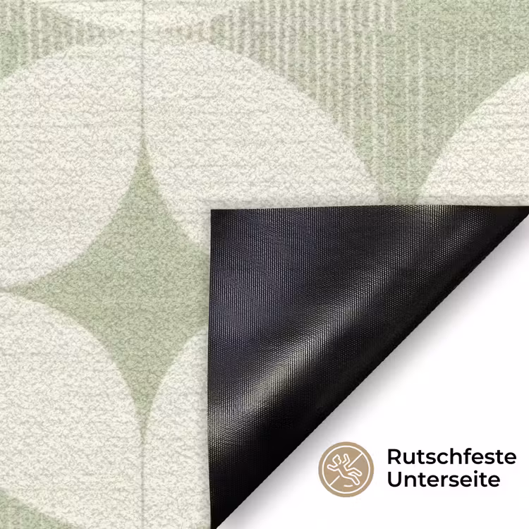Fußmatte - Salbeigrün – Geometrisch – Retro – Mid-Century – Muster — 6