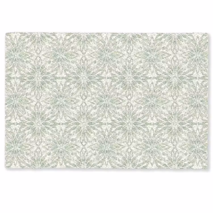 Fußmatte - Salbeigrün – Symmetrisch – Mandala – Ornament – Muster — 1