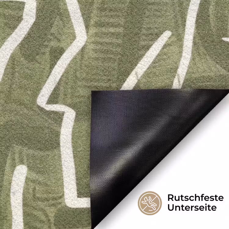 Fußmatte - Grün – Abstrakt – Pinselstriche – Muster — 6