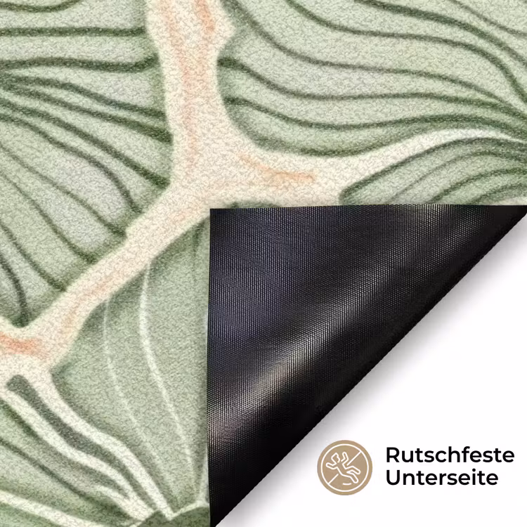 Fußmatte - Grün – Botanisch – Blumen – Organisch – Muster — 6