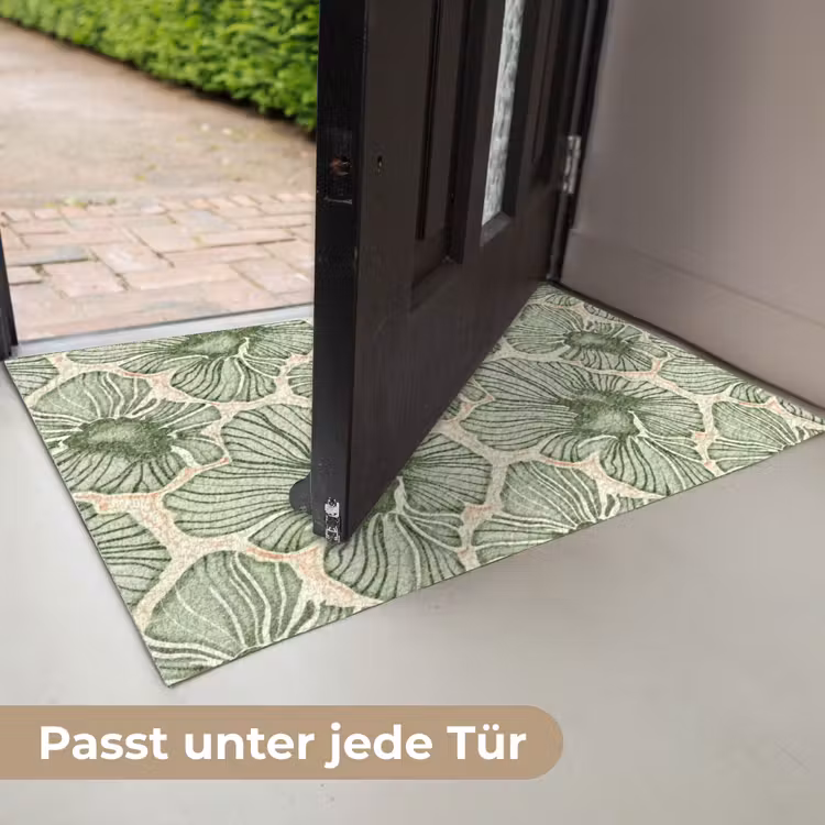 Fußmatte - Grün – Botanisch – Blumen – Organisch – Muster — 7