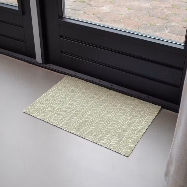 Fußmatte - Salbeigrün – Fischgrät – Geometrisch – Muster — 2