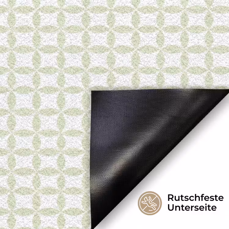 Fußmatte - Salbeigrün – Geometrisch – Kreise – Muster — 6