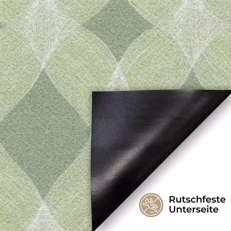Fußmatte - Salbeigrün – Geometrisch – Organisch – Gitterwerk – Muster — 6